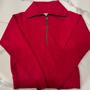 SPANX Fuchsia AirEssentials Half-Zip Top